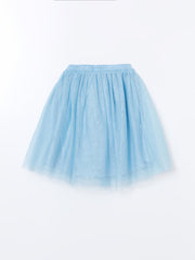 LCW Kids Blue Elastic Waist Girl Tutu Skirt