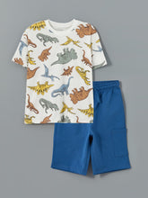 LCW Kids Dinosaur Printed Boy T-Shirt And Shorts 2-Pack