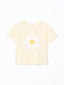 LCW Kids Crew Neck Floral Combed Cotton Girls T-Shirt