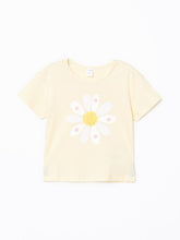 LCW Kids Crew Neck Floral Combed Cotton Girls T-Shirt