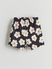 LCW Baby Crew Neck Baby Girl Shorts Pajama Set 2-Piece