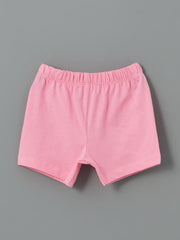 LCW Baby Crew Neck Baby Girl Shorts Pajama Set 2-Piece