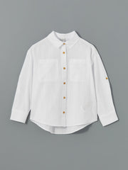 Basic Long Sleeve Young Girl Shirt