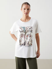 LCW Classic Crew Neck Printed Women T-Shirt