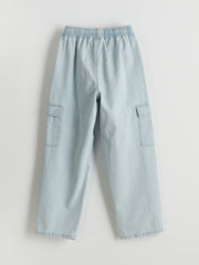 LCW Kids Elastic Waist Boy Cargo Jean Trousers
