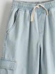 LCW Kids Elastic Waist Boy Cargo Jean Trousers