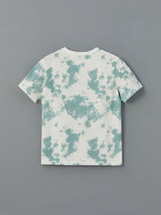 LCW Kids Ecru Crew Neck Boy T-Shirt and Shorts