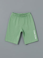 LCW Kids White Crew Neck Boy Shorts Pajama Set