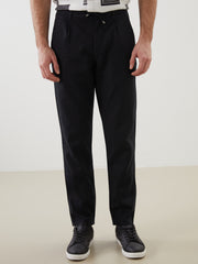 Slim Fit Linen Blend Men Trousers