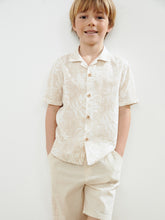 LCW Kids Resort Collar Printed Boy Shirt