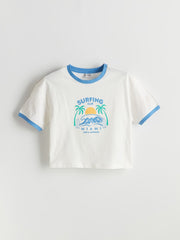 LCW Kids Crew Neck Girls T-Shirt And Shorts