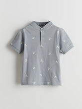 LCW Kids Judge Collar Patterned Boys Pique T-Shirt