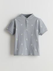 LCW Kids Judge Collar Patterned Boys Pique T-Shirt