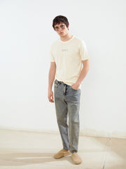 Xside Crew Neck Printed Combed Cotton Men T-Shirt