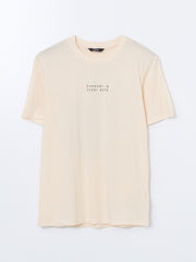 Xside Crew Neck Printed Combed Cotton Men T-Shirt