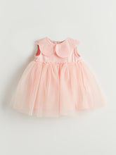 LCW Baby Baby Collar Tulle Baby Girl Dress