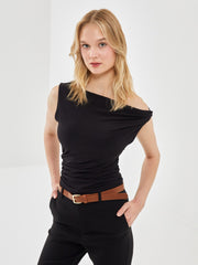 LCW Vision Boat Neck Women Blouse