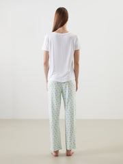 LCW Dream Crew Neck Printed Women Pajama Set