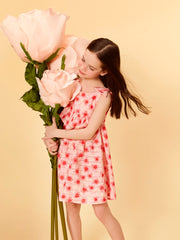 LCW Kids Crew Neck GirlS Crinkle Dress