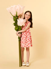 LCW Kids Crew Neck GirlS Crinkle Dress