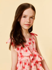 LCW Kids Crew Neck GirlS Crinkle Dress