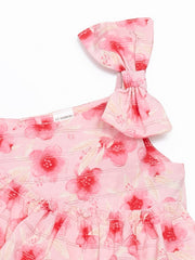 LCW Kids Crew Neck GirlS Crinkle Dress