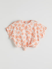 LCW Kids Crew Neck Floral Girl Blouse