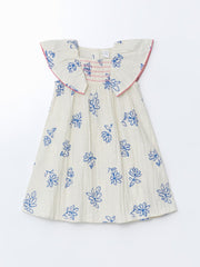 LCW Kids Floral Gathered Girls Linen Dress