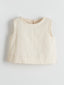 Crew Neck Girl Crop Blouse