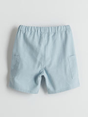 LCW Kids Elastic Waist Boy Pocket Linen Shorts