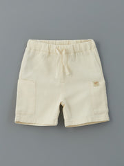 LCW Kids Elastic Waist Boy Pocket Linen Shorts