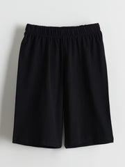 LCW Kids Crew Neck Boy Shorts Pajama Set