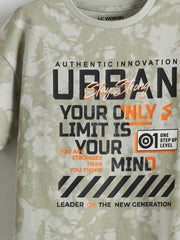 LCW Kids Crew Neck Boy Shorts Pajama Set