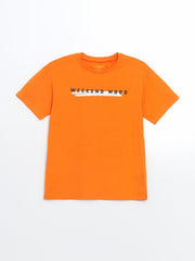 LCW Kids Crew Neck Boy Shorts Pajama Set