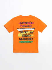 LCW Kids Crew Neck Boy Shorts Pajama Set