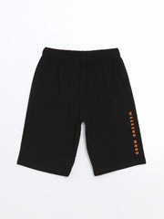 LCW Kids Crew Neck Boy Shorts Pajama Set