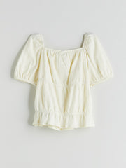 LCW Kids Square Neck Girls T-Shirt