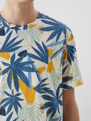 Xside Crew Neck Printed Combed Cotton Men T-Shirt