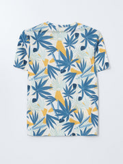 Xside Crew Neck Printed Combed Cotton Men T-Shirt