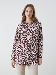 LCW Modest Patterned Women Shirt Tunic