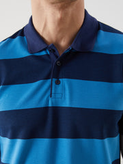 LCW Classic- Polo Collar Short Sleeve Striped Pique Men T-Shirt