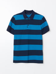 LCW Classic- Polo Collar Short Sleeve Striped Pique Men T-Shirt