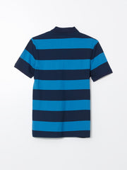 LCW Classic- Polo Collar Short Sleeve Striped Pique Men T-Shirt