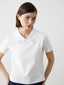 LCW Vision Ecru Polo Collar Stoned Women T-Shirt