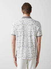 LCW Vision Turquoise Polo Neck Short Sleeve Patterned Pique Men T-Shirt