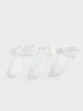 LCW Kids Lace Detailed Girls Booties Socks 3-Pack