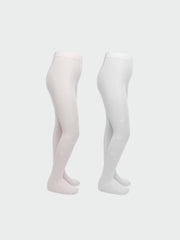 LCW Kids Bow Patterned Girls Thin Tights 2-Pack