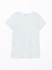 LCWAIKIKI Classic Gray Crew Neck Embroidered Women T-Shirt