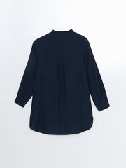 LCWAIKIKI Classic Beige Judge Collar Women Shirt Tunic