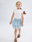LCW Kids Elastic Waist GirlS Jean Skirt